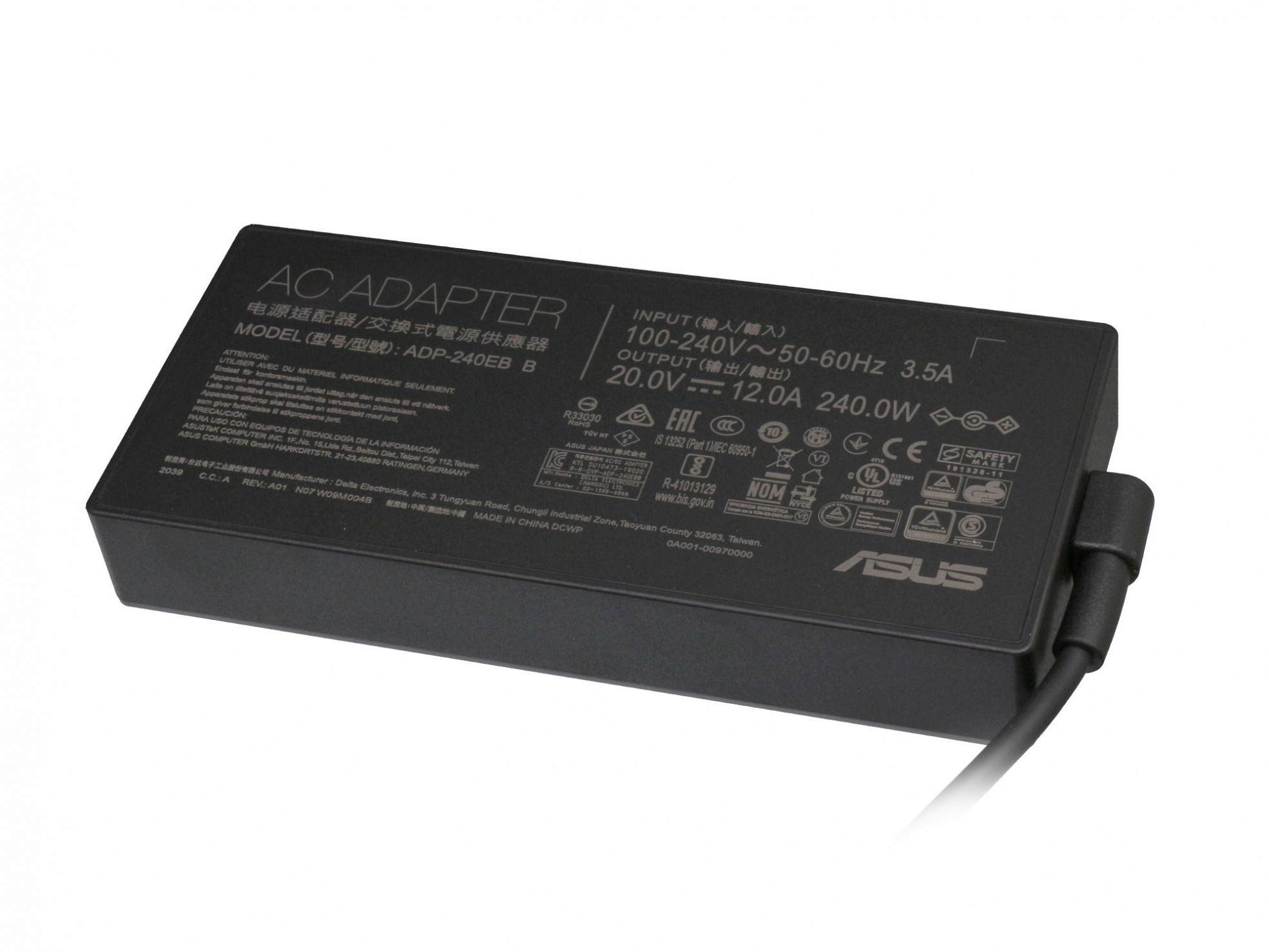 ASUS 0A001-00970000 kantiges 240 Watt Original Netzteil