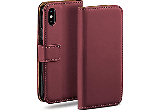 MOEX Book Case, Bookcover, Apple, iPhone X / iPhone XS, Maroon-Red