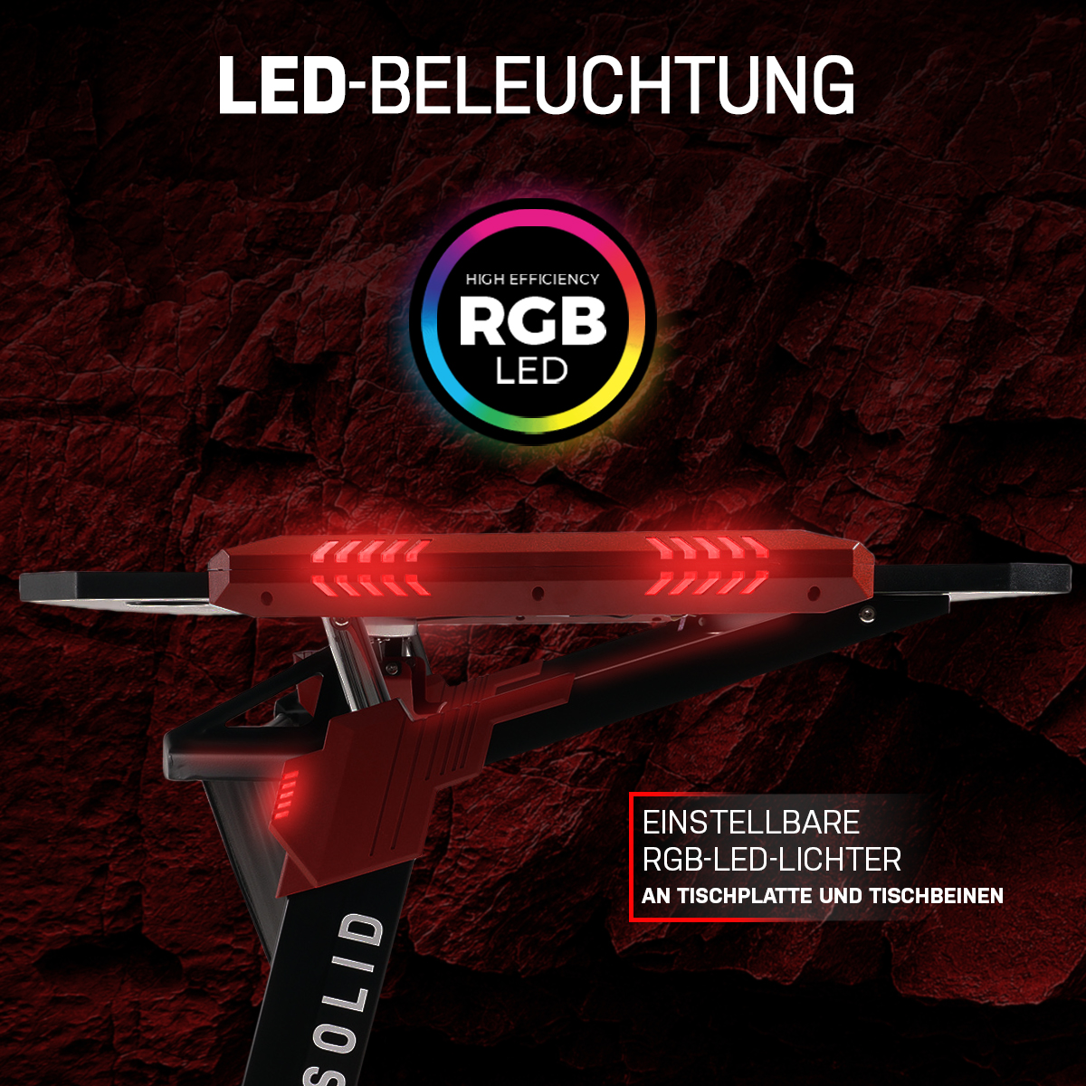 ELITE Rocksolid Gamingtisch