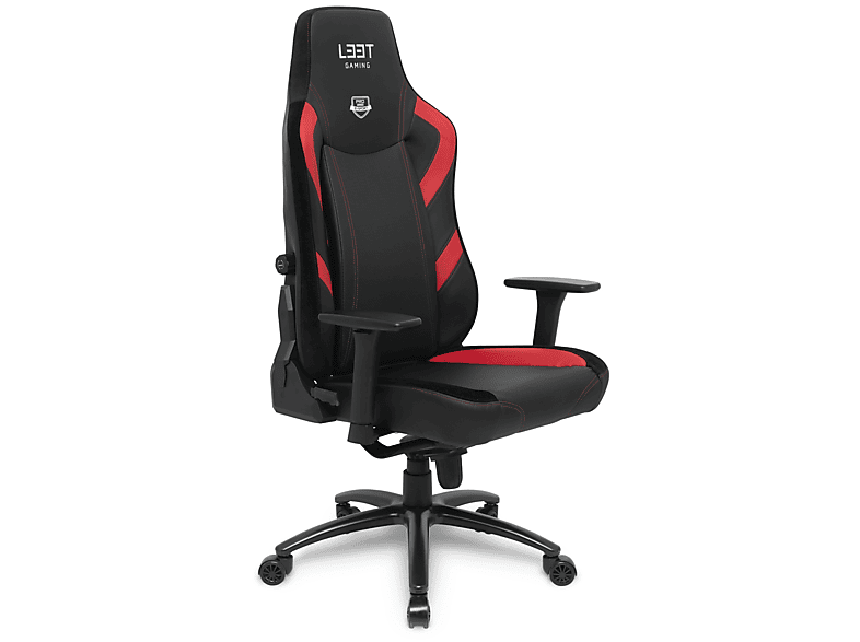 L33T Ergo E-SPORT Pro Gaming Stuhl, Schwarz / Rot | Gaming Stühle