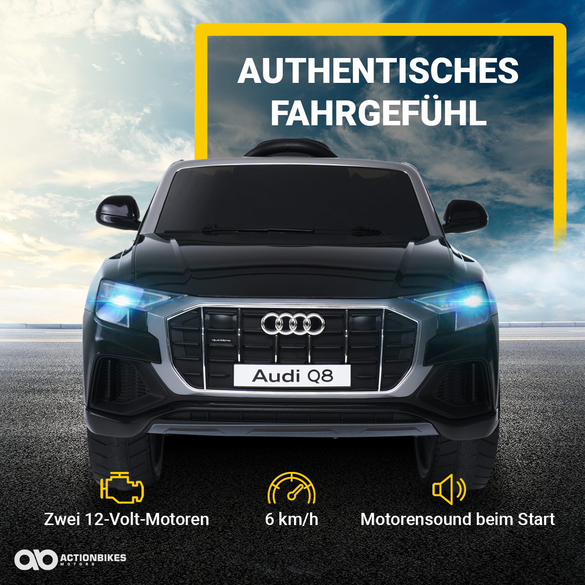 ACTIONBIKES Elektroauto 4M MOTORS Audi SQ8 Lizenziert