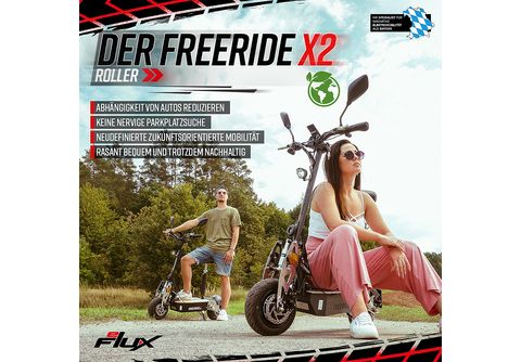 EFLUX Freeride X2 E-Roller (Laufradgröße: 6,5 Zoll, Unisex-Rad