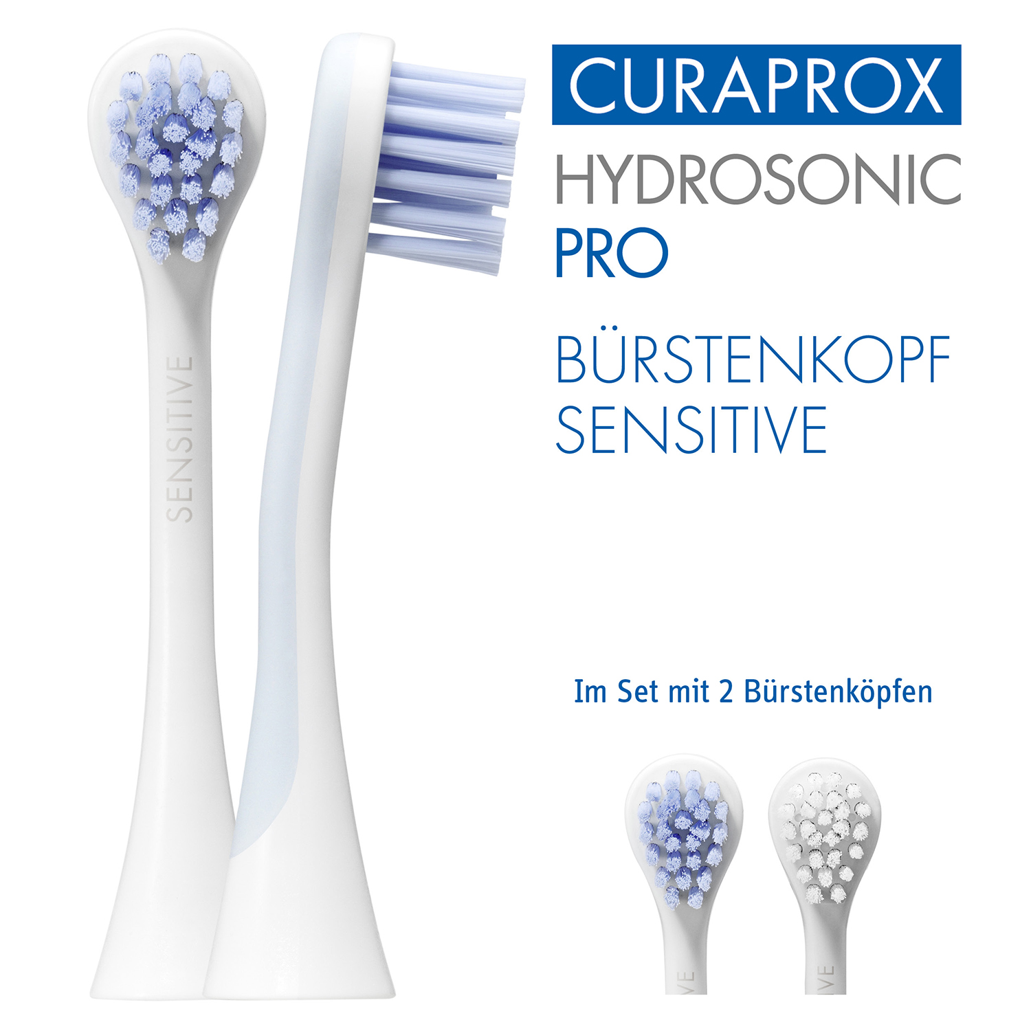 Sensitive Aufsteckbürsten CURAPROX Hydrosonic Pro