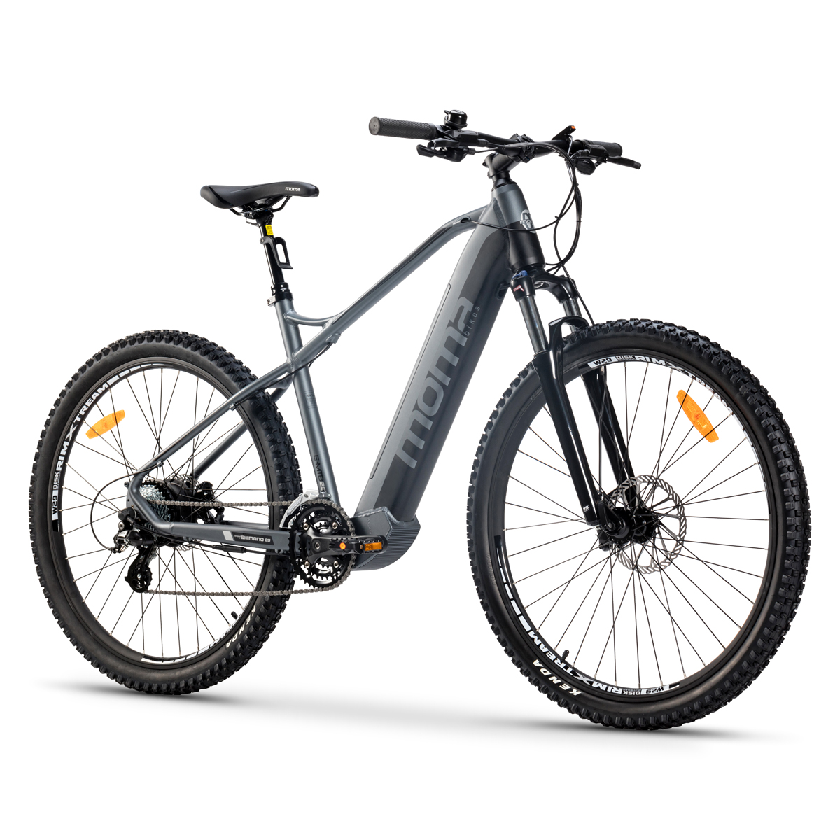 Bicicleta Electrica Moma bikes emtb29 shimano usuario 1802 29 24vel frenos batería litio 48v 13ah 624wh bikesemtb29susp.del. 24v hydraulicos 13ahlxl