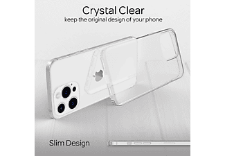 NALIA Klare Transparente Hybrid Hülle, Backcover, Apple, iPhone 13 Pro Max, Transparent