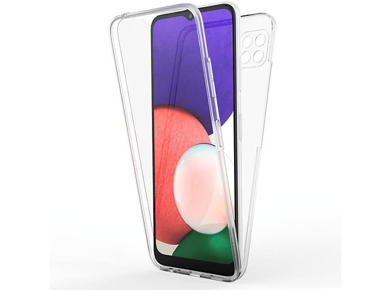 Backcover, Galaxy A22 Samsung, 360 Hülle, 5G, Grad Klare NALIA Transparent