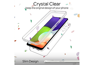 NALIA Klare 360 Grad Hülle, Backcover, Samsung, Galaxy A22, Transparent