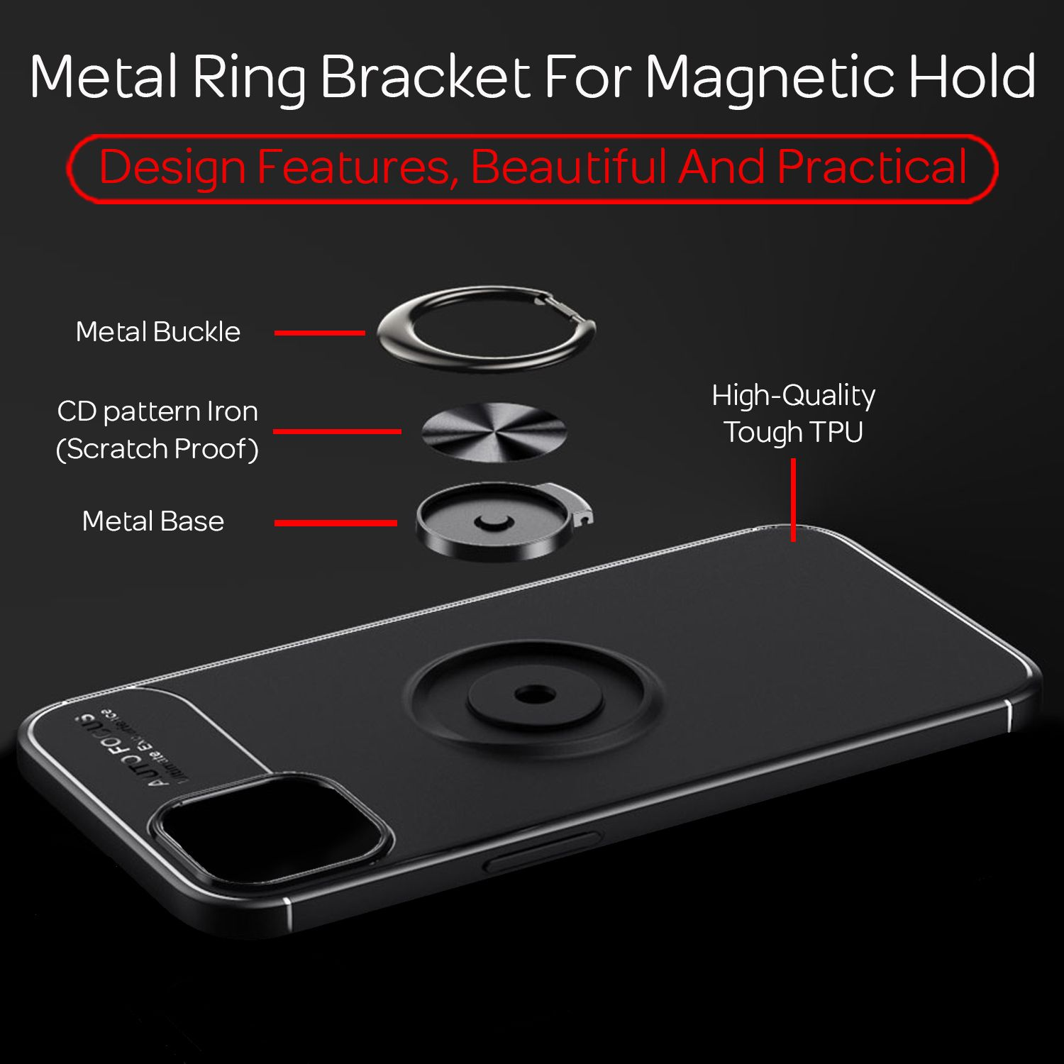 NALIA Matte Ring iPhone Backcover, 13 Silikon Mini, Hülle, Apple, Roségold