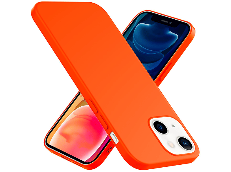 Neon Hülle, NALIA Apple, 13, Silikon iPhone Orange Backcover,