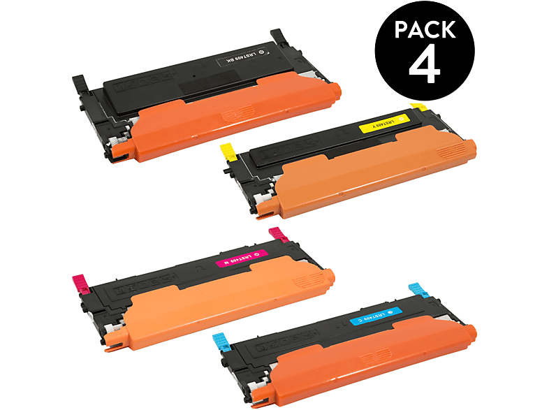 ZIPZAP PACK DE 4 TÓNERES GENÉRICOS ZPSAMSUNG CLT K4092S C4092S M4092S