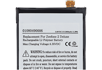 ACCUCELL Akku passend für Asus Zenfone 2 Deluxe, Li-Polymer, 3,85V, 2900mAh, 11,2Wh, built-in, ohne Werkzeug LiPo - Lithium-Polymer Smartphone-Akku, 2900 mAh