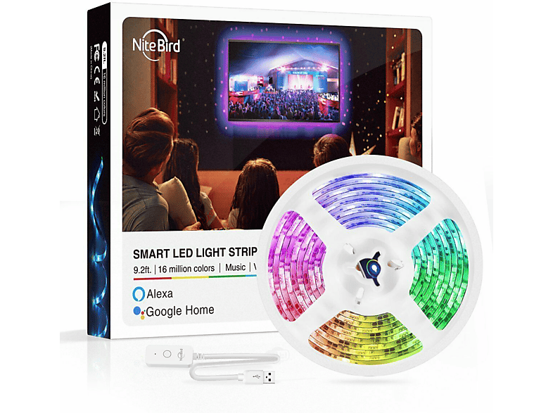 Bluetooth RGB dimmbar Stripe LED TV Band USB Streifen Smart Home APP  Lichtleiste