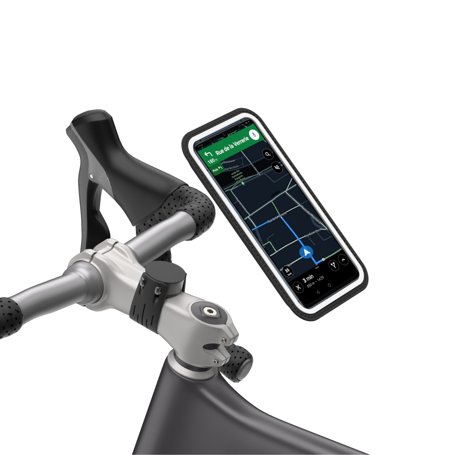 Handyhalterung Schwarz das SHAPEHEART bis 16.5 cm XL Fahrrad für Smartphone das magnetische Fahrrad, für - Shapeheart Handyhalterung