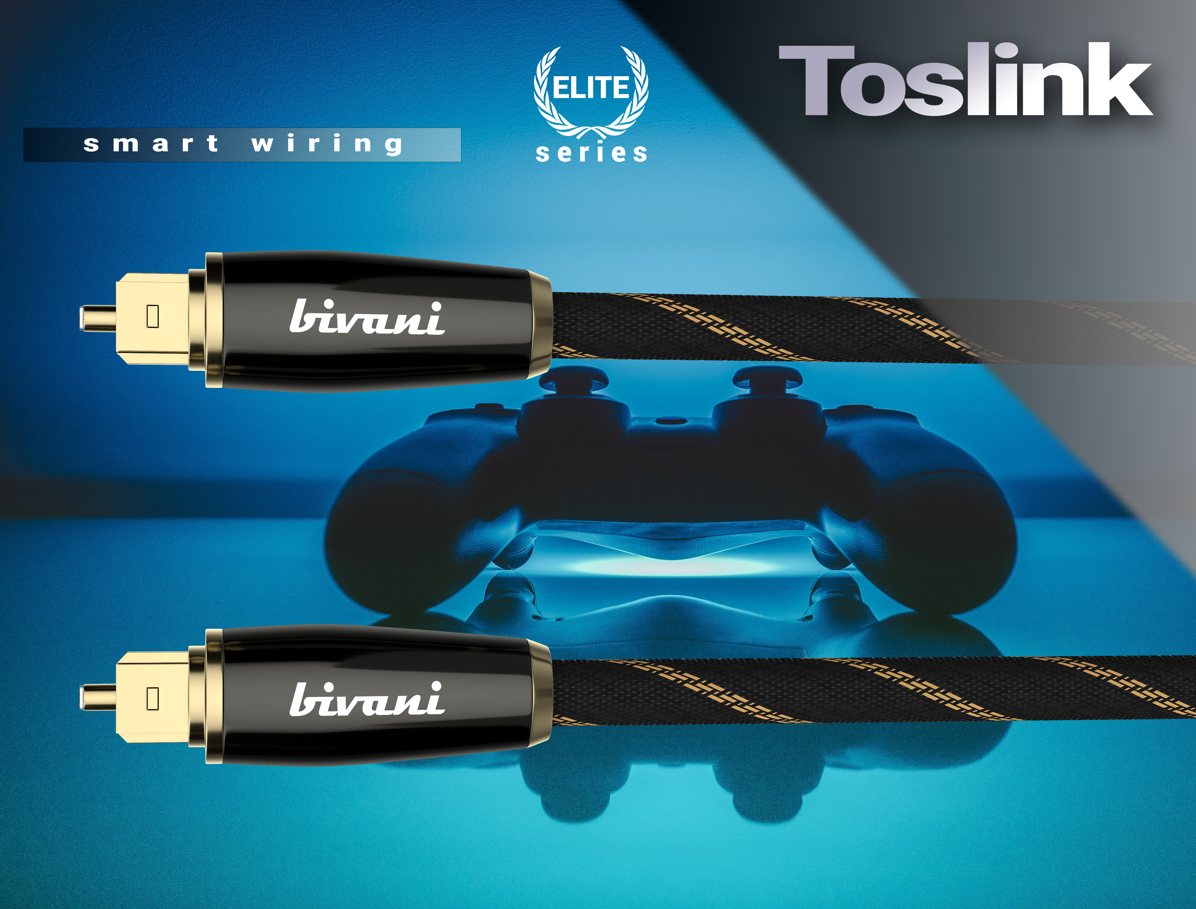 Toslinkkabel, optisch Elite-Series, 1 digitales Premium BIVANI - Glasfaserkabel m