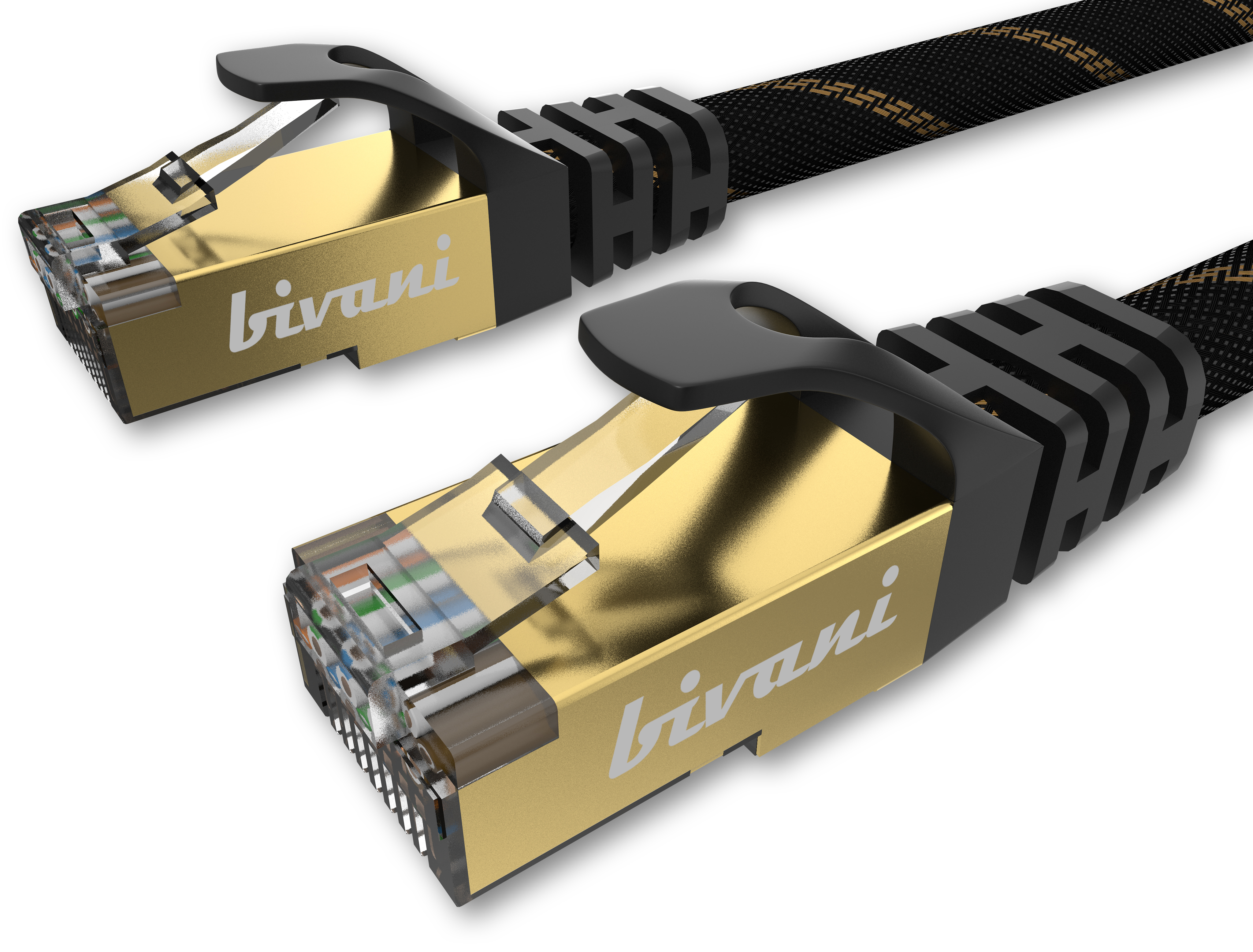 BIVANI Premium 40 Gbps LAN CAT Kabel m Netzwerkkabel, Elite-Series, - 8.1 7,5