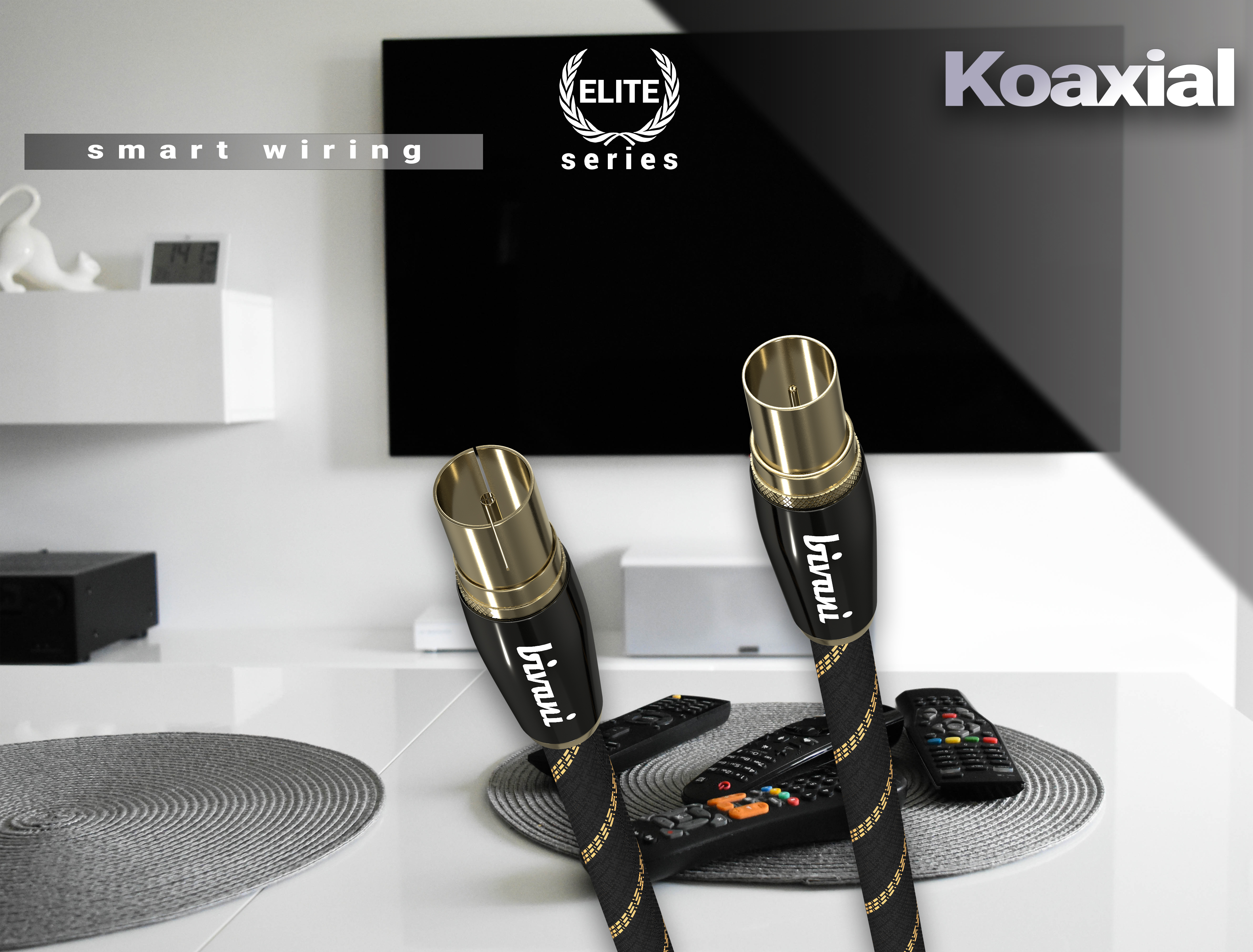 Premium M/F Antennenkabel Koaxialkabel Elite-Series BIVANI -