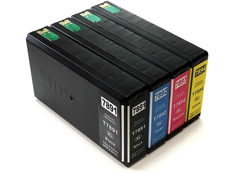 D&C 78XL, T789 Tintenpatrone Multipack 4-Farben (Schwarz, Cyan, Magenta, Gelb) (78XL, T789)