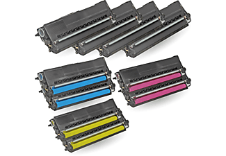 GIGAO TN-326 Toner Patronen Set Multipack 10-Farben (4x Schwarz, 2x Cyan, 2x Magenta, 2x Gelb) (TN-326)