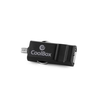 Cargador de coche - COOLBOX Cargador CDC10, Universal Smartphone, tablet, Negro