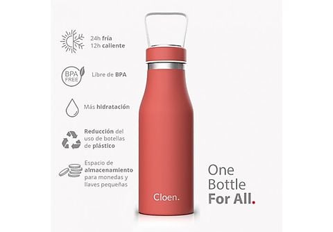 Botella térmica  - Bottle Triple Capa CLOEN., Coral