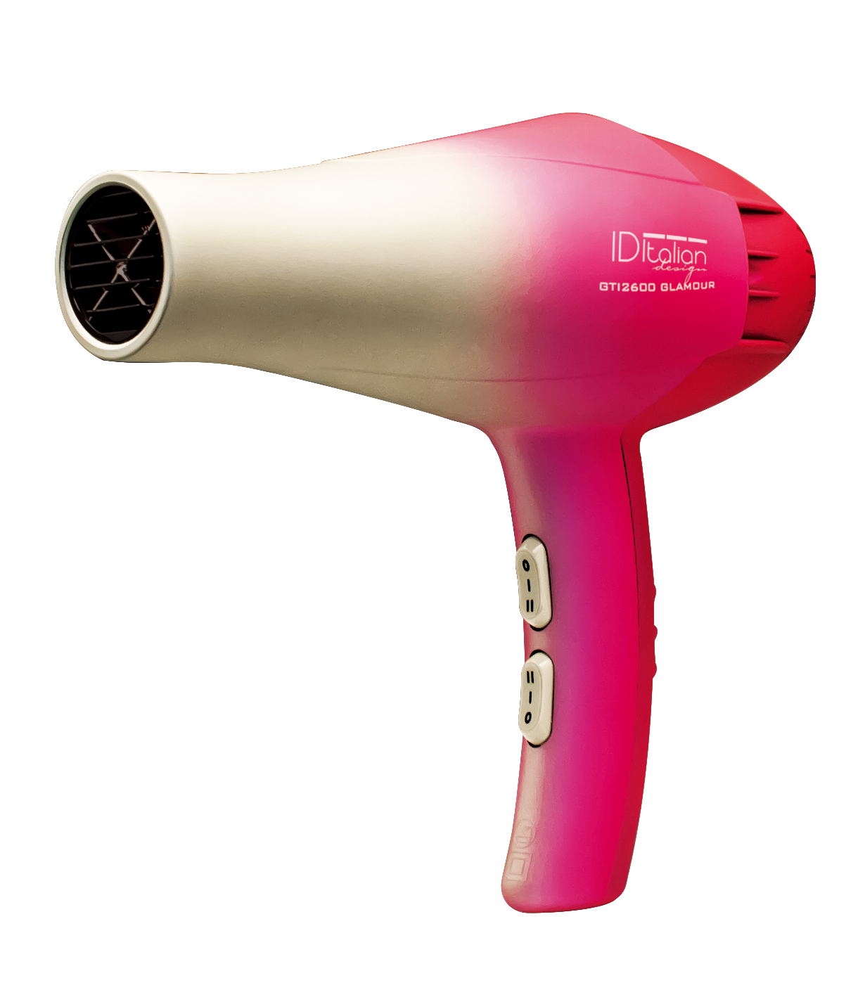 Secador - GTI 2300 AIRLISSIMO GLAMOUR ITALIAN DESIGN, 2300 W, 2 niveles temperatura, Rosa