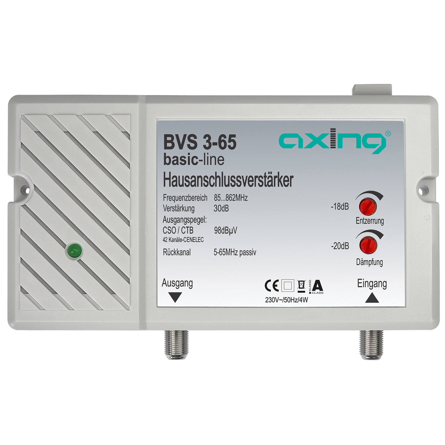 BVS Hausanschlussverstärker Verstärker AXING 3-65 CATV