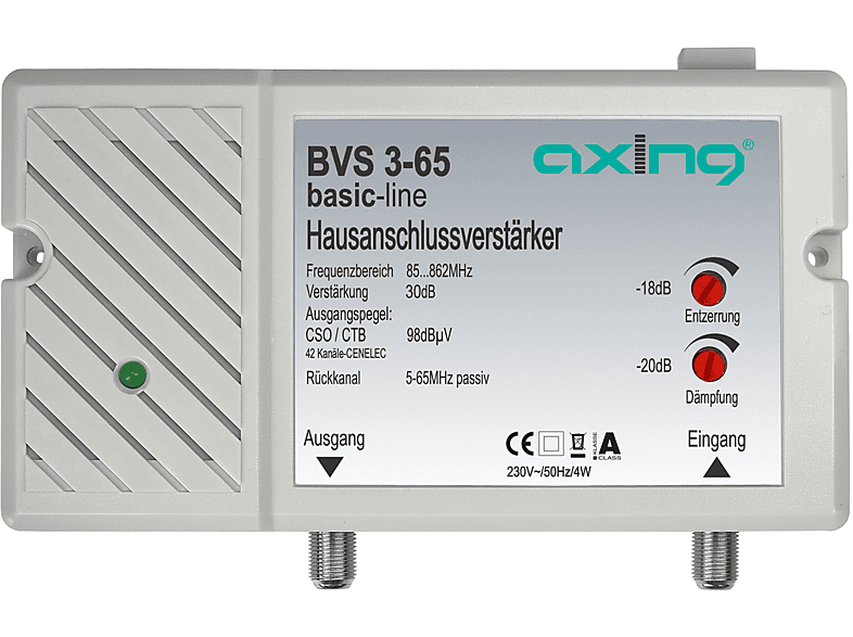 AXING BVS 3-65 CATV Hausanschlussverstärker Verstärker