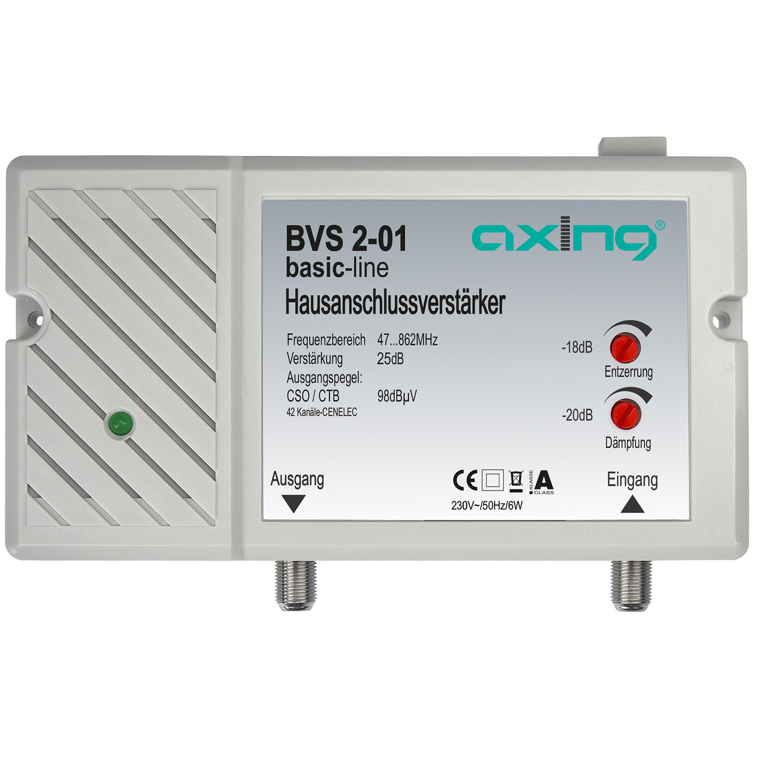 CATV Verstärker Hausanschlussverstärker BVS AXING 2-01