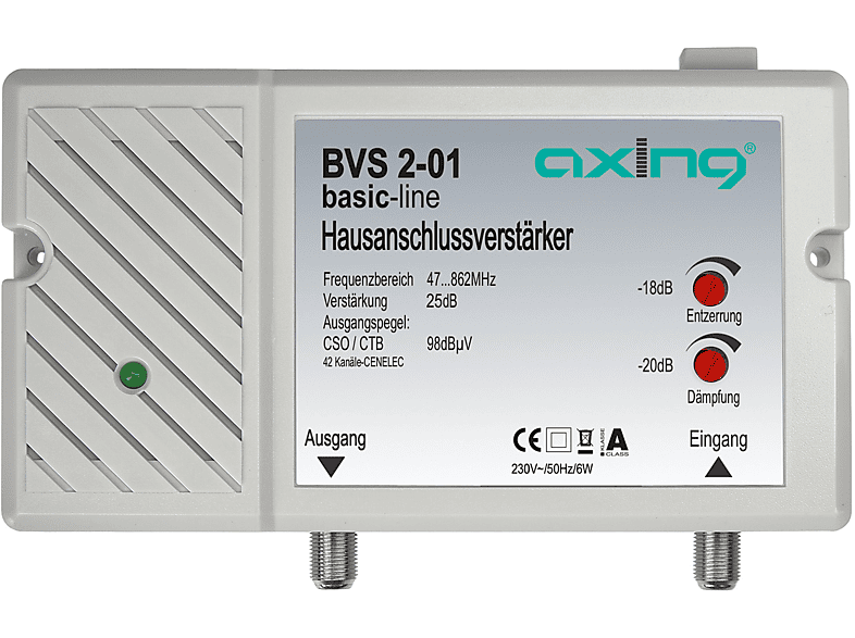AXING BVS 2-01 CATV Hausanschlussverstärker Verstärker