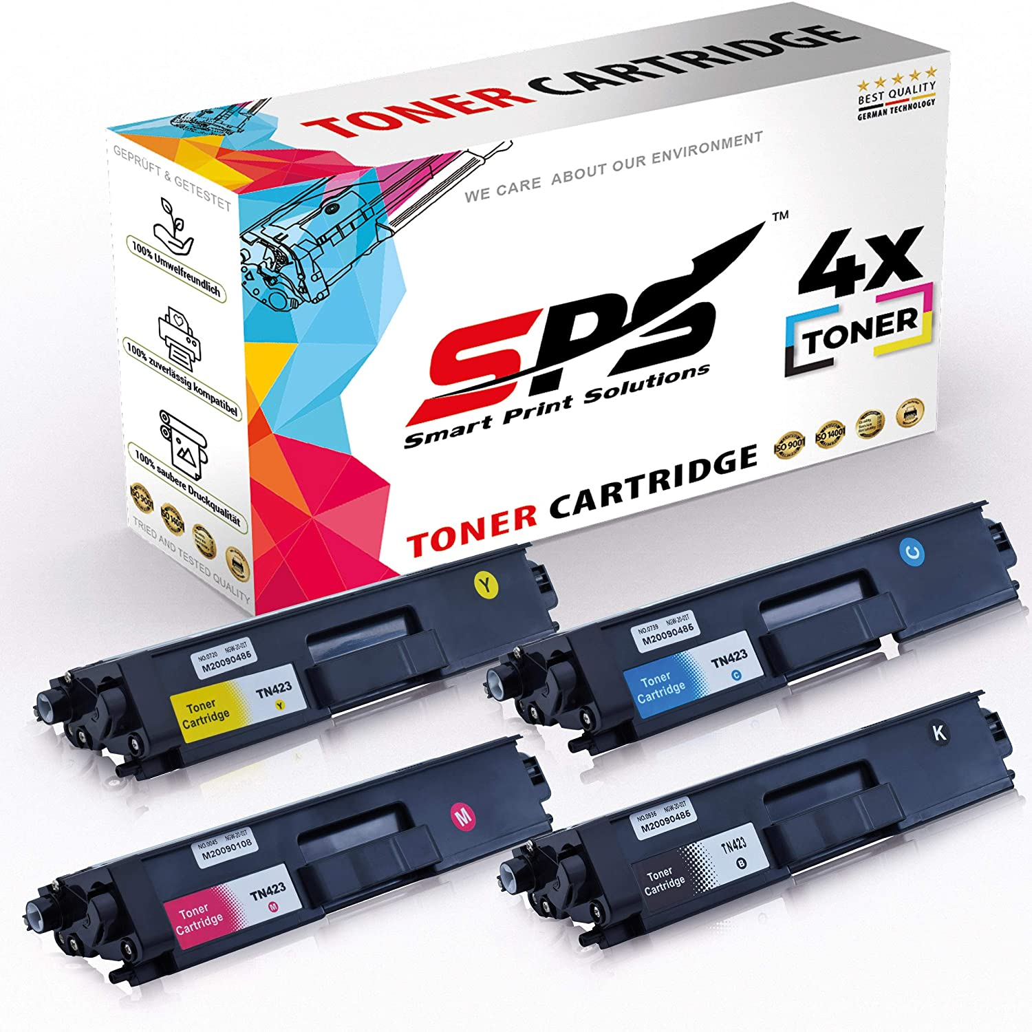 SPS S-20437 Toner Schwarz Cyan TN-423C TN-423M) Gelb Magenta TN-423Y (TN-423BK