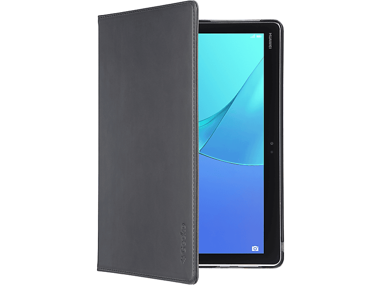 Schwarz MediaPad T3 Hülle Leather, Easy-Click GECKO für Huawei 9.6 Bookcover PU Cover Tablet COVERS