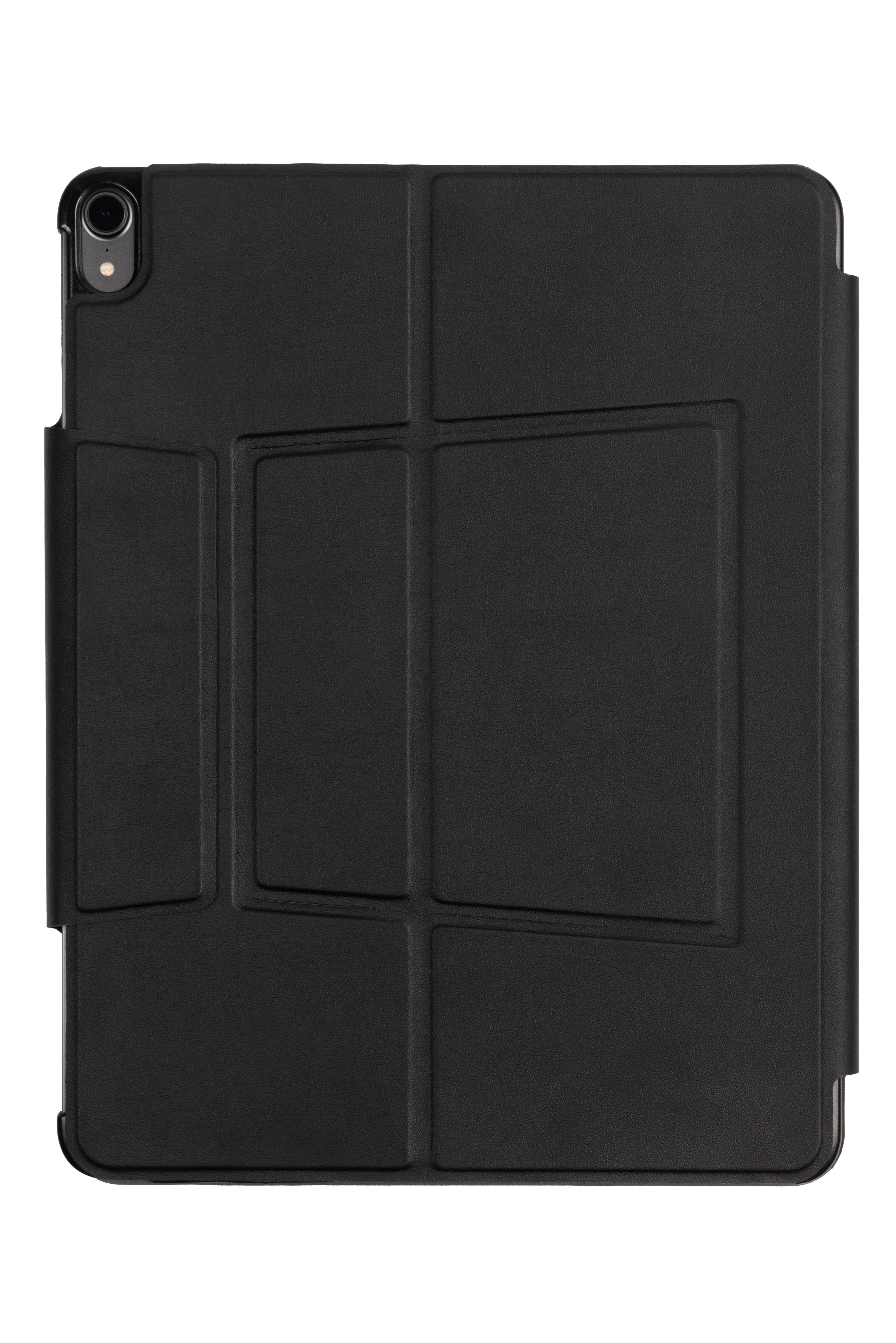 GECKO COVERS QWERTZ Leather, Bookcover Schwarz Apple PU für Tastatur-Case