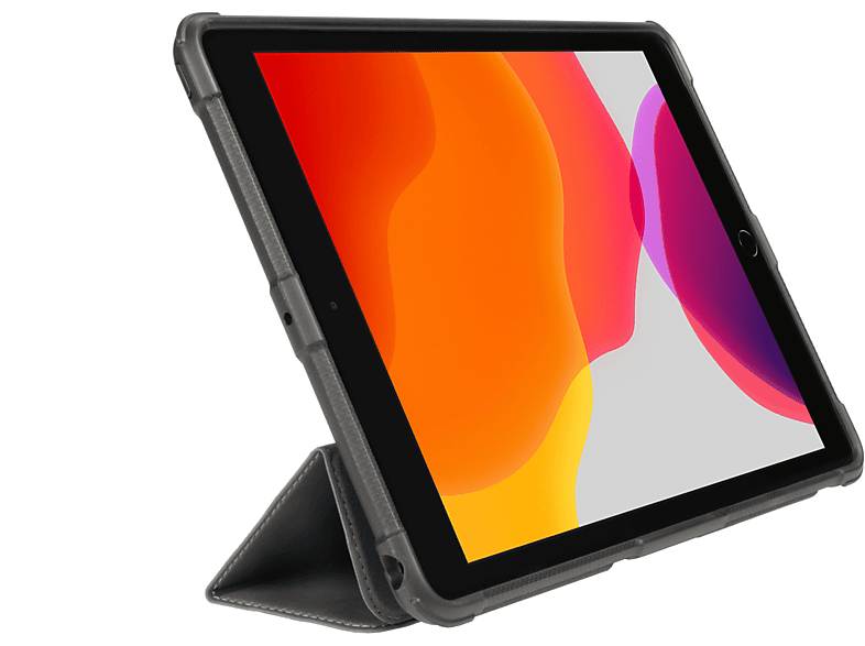 GECKO COVERS Rugged Cover Tablet Hülle Bookcover für Apple iPad 10.2 (2019),Apple iPad 10.2 (2020),Apple iPad 10.2 (2021) PU Leather, Schwarz
