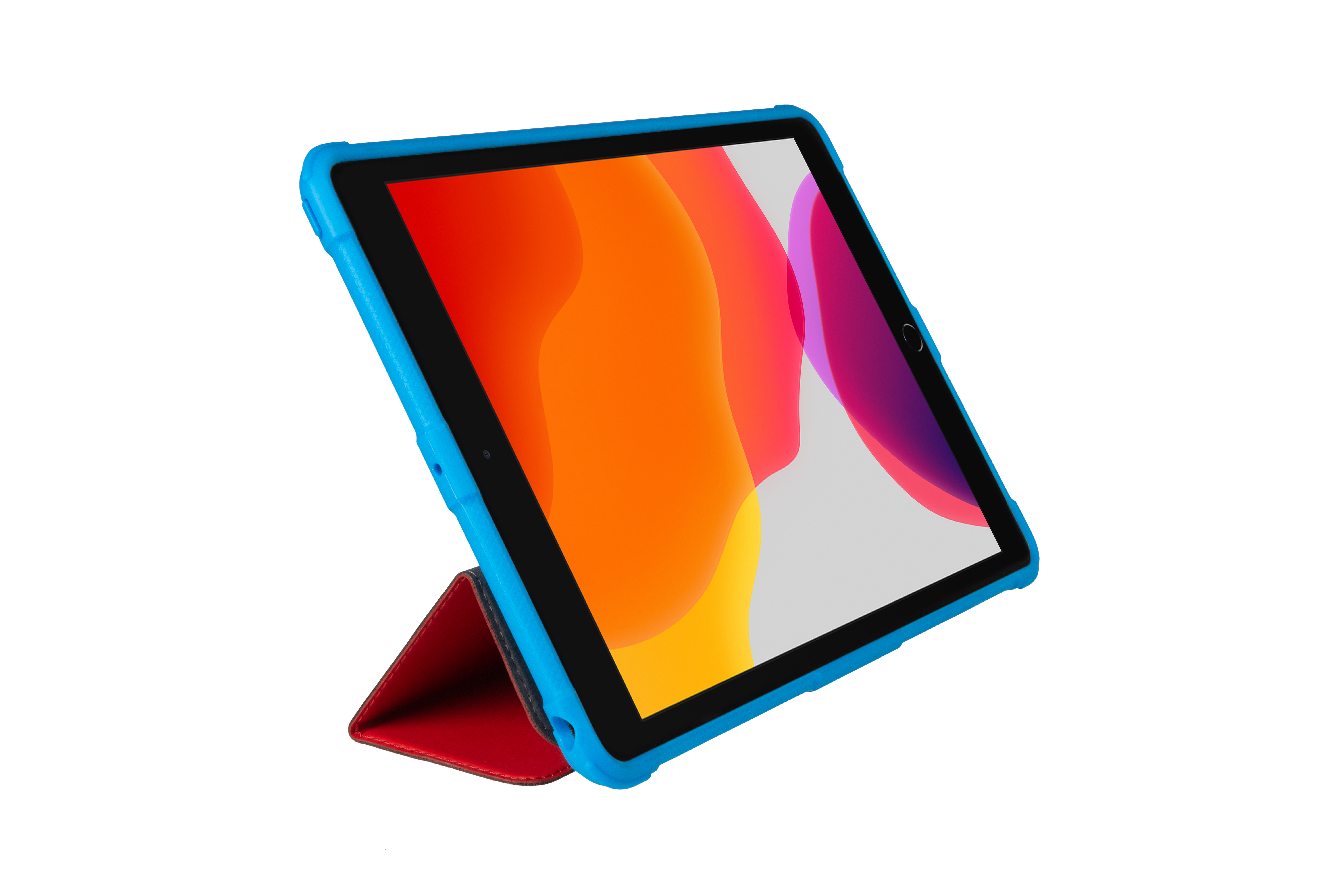 GECKO COVERS Super Hero Cover Hülle iPad Apple (2020),Apple Rot,Blau Tablet für 10.2 Leather, Bookcover 10.2 iPad (2019),Apple 10.2 (2021) iPad PU