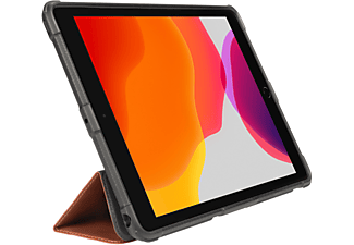 GECKO COVERS Rugged Cover Tablet Hülle Bookcover für Apple iPad 10.2 (2019),Apple iPad 10.2 (2020),Apple iPad 10.2 (2021) PU Leather, Braun