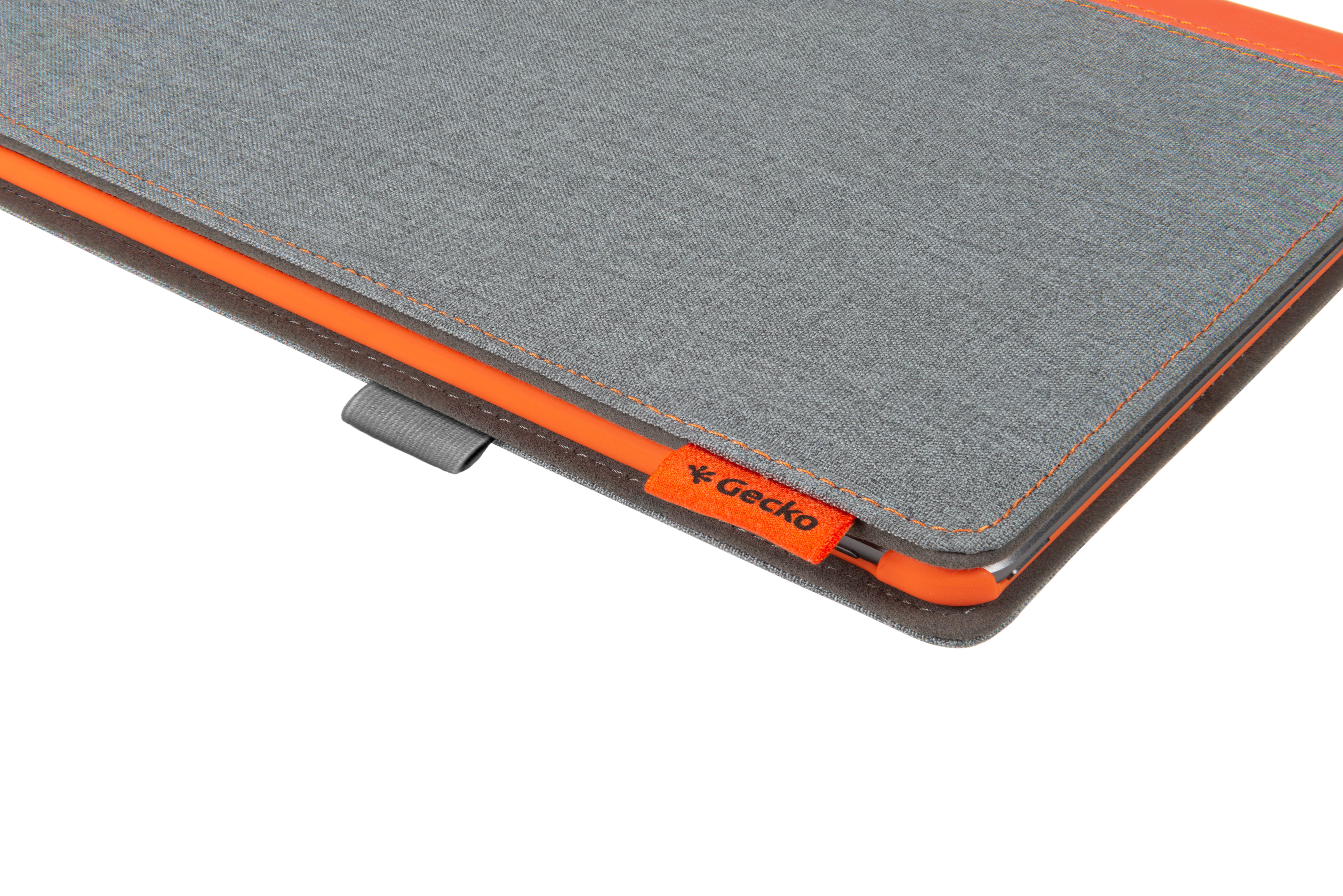 Pro Bookcover Leather, iPad iPad (2017) Easy-Click COVERS Grau,Orange Apple Hülle GECKO Cover Tablet PU (2019),Apple für 10.5 Air