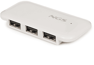 NGS IHUB4 - Hub mit 4 USB 2.0 Anschlüssen, Hub, Weiß