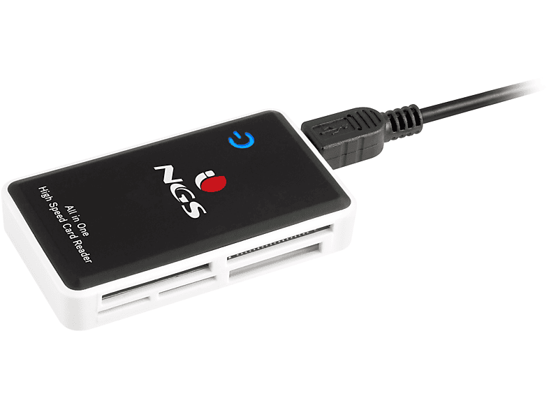 NGS MULTIREADERPRO, Kartenleser, Schwarz/Weiß | USB Hubs
