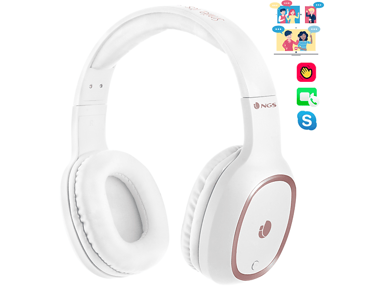 NGS Artica Pride On ear Kopfh rer Bluetooth Weiss MediaMarkt