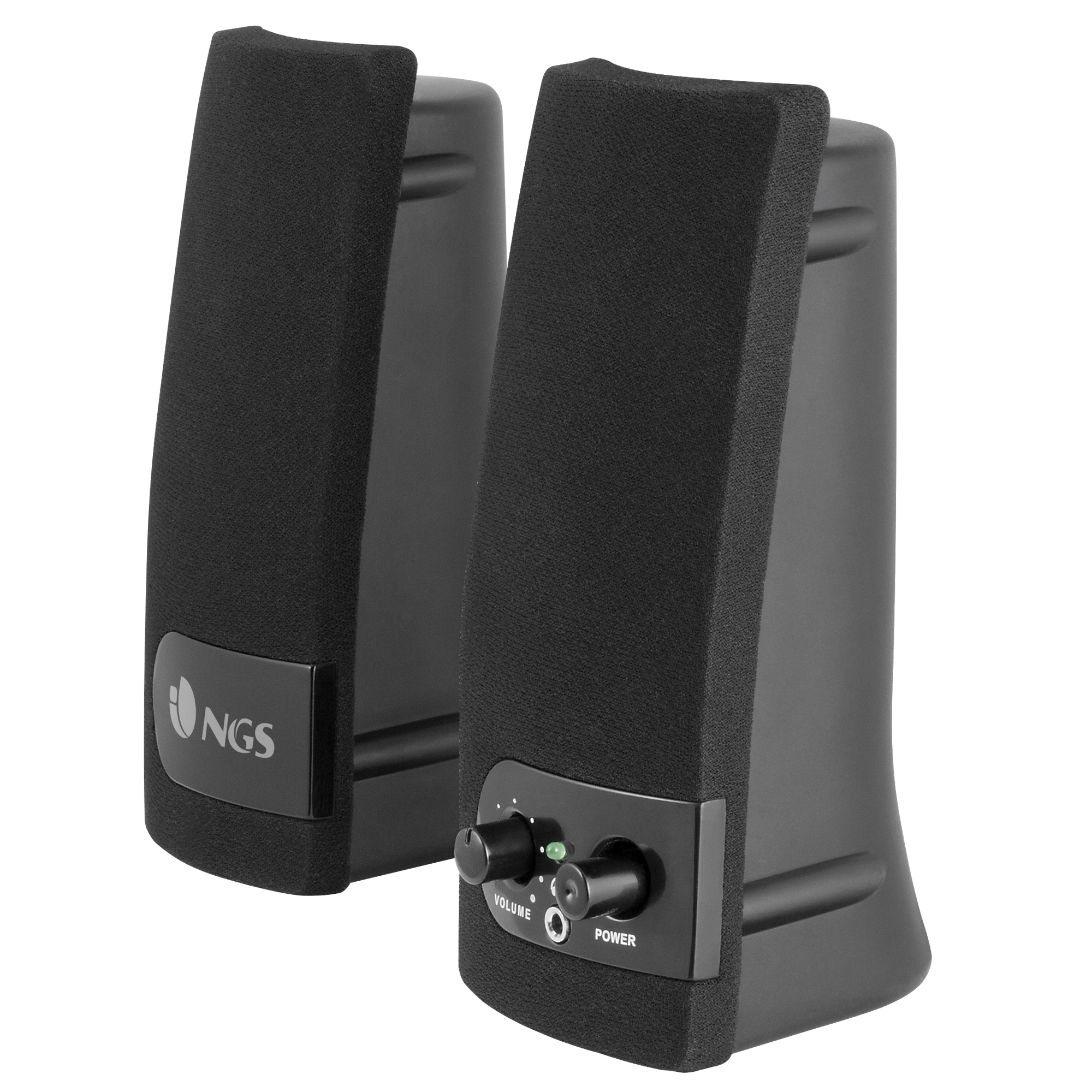 Ngs Sb150 4w negro altavoz altavoces para pc 2.0 rms soundband 150 multimedia 2w salida auriculares conexión usb sistema de sonido 2.1 alimentación 1 4 2 1w+1w