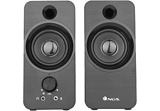 Altavoces para PC de Altavoces para PC- SB350, 12 W (2 x 6 W), Entrada de Micrófono, Salida de auriculares NGS, 12 W (2 x 6 W), Entrada de Micrófono, Salida de auriculares, Negro | MediaMarkt