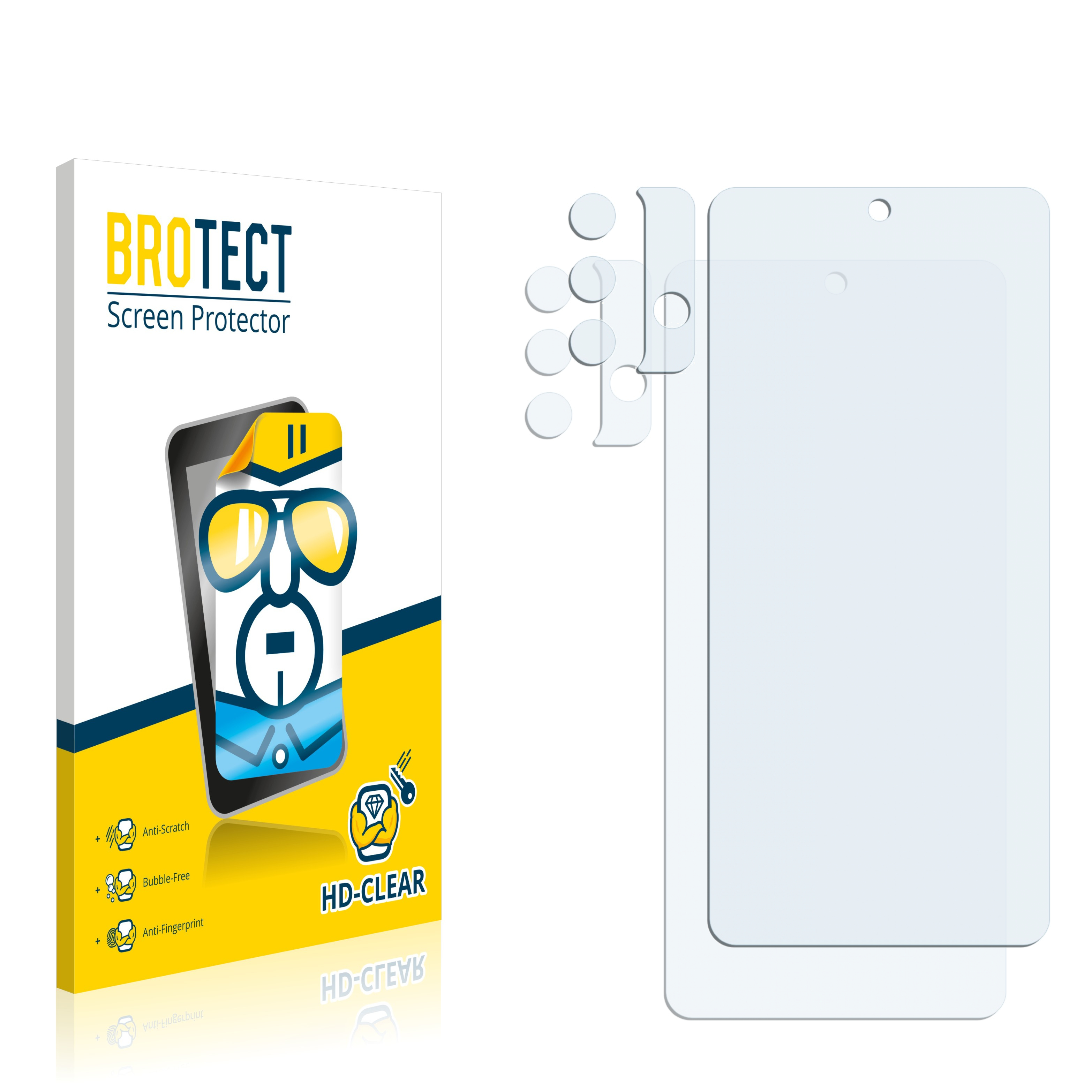 BROTECT A52) 2x Samsung klare Galaxy Schutzfolie(für