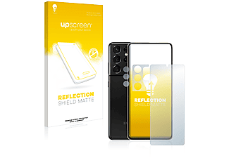 UPSCREEN entspiegelt matte Schutzfolie(für Samsung Galaxy S21 Ultra 5G (Vorderseite und Kamera))