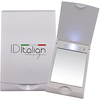 Accesorios de belleza  - ESPEJO COMPACT I. DESIGN CON LUZ LED INCORPORADA ITALIAN DESIGN, Blanco