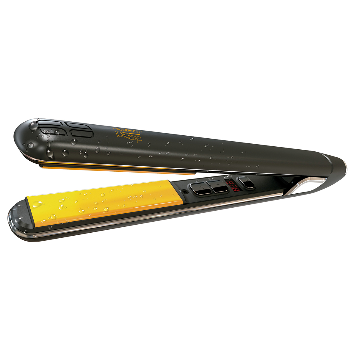 Alisadoor - ITALIAN DESIGN GOLD STYLER WATERPROOF, 65 W, 230 °C, Negro