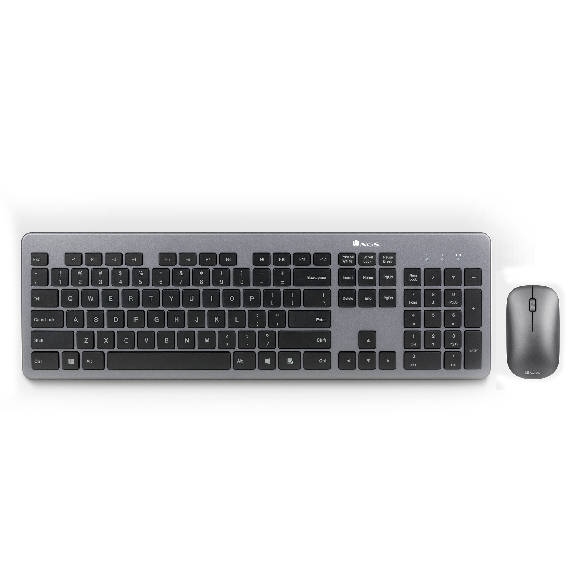 Pack Teclado + Ratón - MATRIXKIT NGS, True Wireless, No disponible