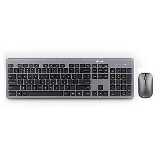 Kit teclado y ratón para PC - NGS MATRIXKIT, Inalámbrico, Negro/Gris