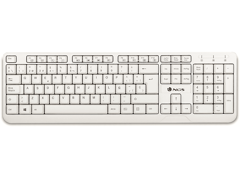Acer KB.I110A.048 Tastatur – Spanisches Layout, Weiß