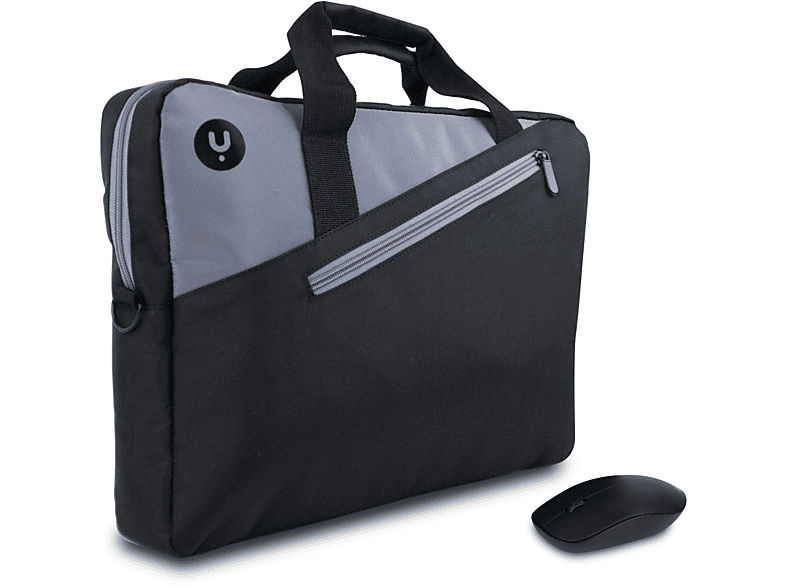 NGS MASTERKITBLACK Laptoptasche mit Nylon, für maus Apple, Dell, Acer, Aktentasche Huawei, Toshiba, Schwarz/Grau … Microsoft, HP, Lenovo, kabelloser Asus, MSI