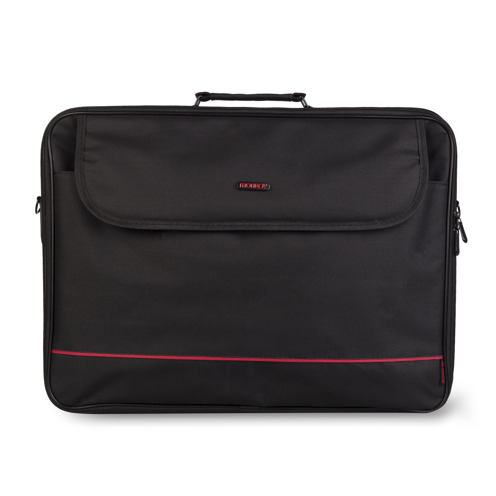 Maletín para Ordenador Portátil - NGS PASSENGER, Nylon, Portátil de hasta 16", Resistente, Negro NGS, Negro